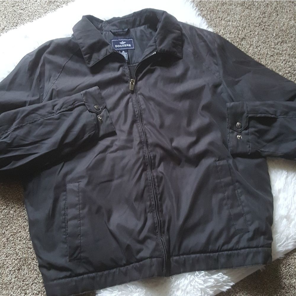 ‎Dockers Coat Black Thick Winter Heavy Outdoor Mens Size XL